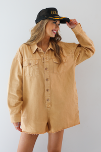 Keeps Getting Better Romper: Yellow