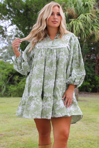 Only Way Dress: Matcha/Cream