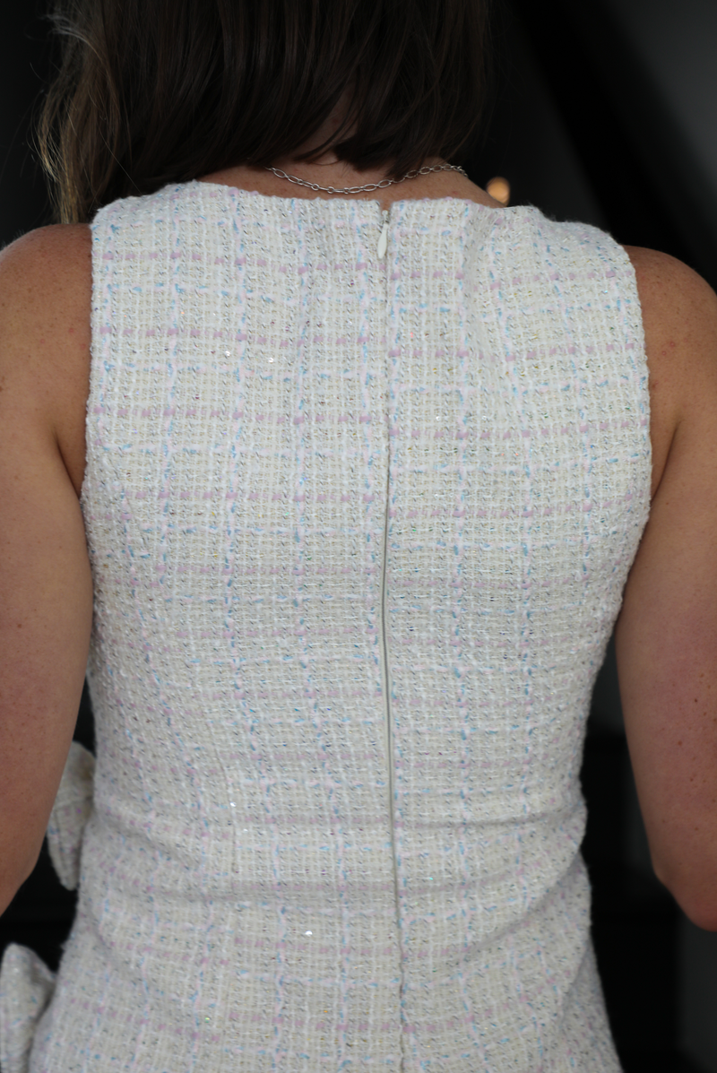 Yacht Club Dress: Ivory Tweed