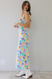 The Love You Want Maxi Dress: White/Multi