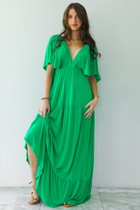 Through The Day Maxi Dress: Green