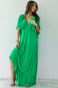 Through The Day Maxi Dress: Green