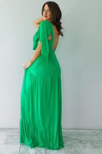 Through The Day Maxi Dress: Green