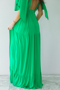 Through The Day Maxi Dress: Green