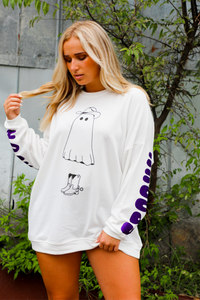 Spooky Season Shirt: White/Black