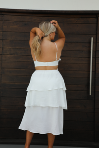 For You Midi Dress: White