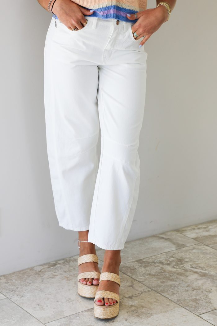 On The Go Pants: White