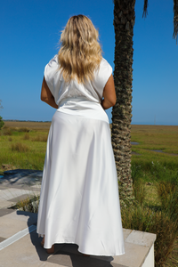 Engagement Maxi Dress: White