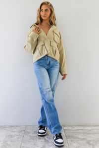 Be On Socials Jacket: Taupe