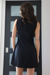 Simply Perfect Mini Dress: Black