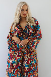 PRE-ORDER: It's Been Awhile Maxi Jumper: Burgundy/Multi