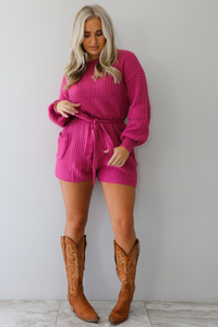 Sparks Fly Romper: Berry
