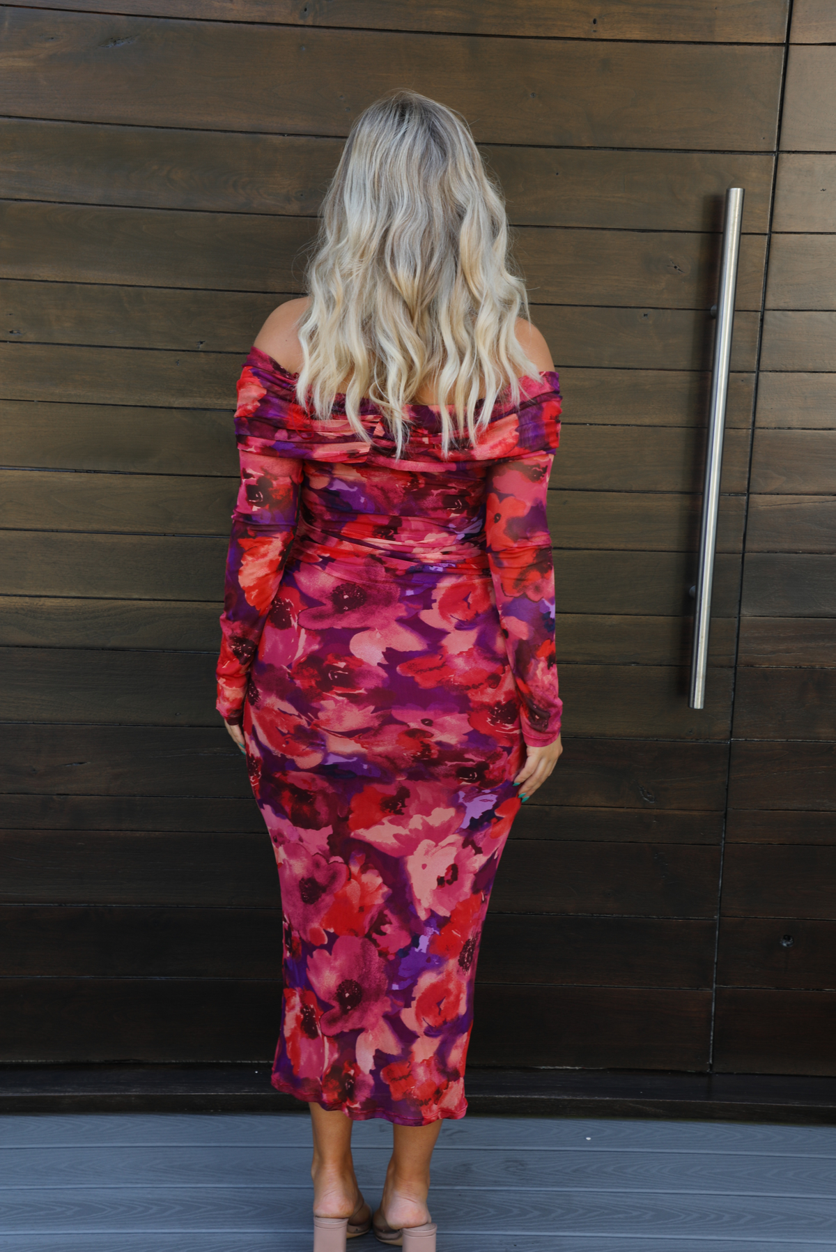 PRE-ORDER: Another Round Midi Dress: Red/Multi