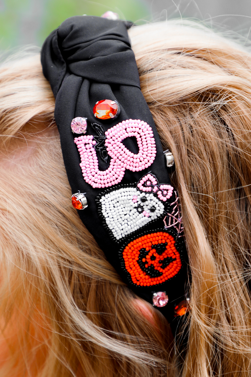 Boo Headband: Black/Multi