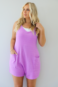 Back To You Romper: Purple