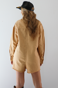 Keeps Getting Better Romper: Yellow