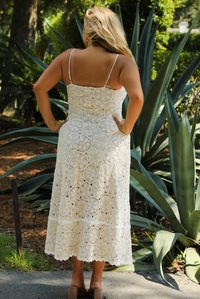 Come Find Me Maxi Dress: Cream/Ivory