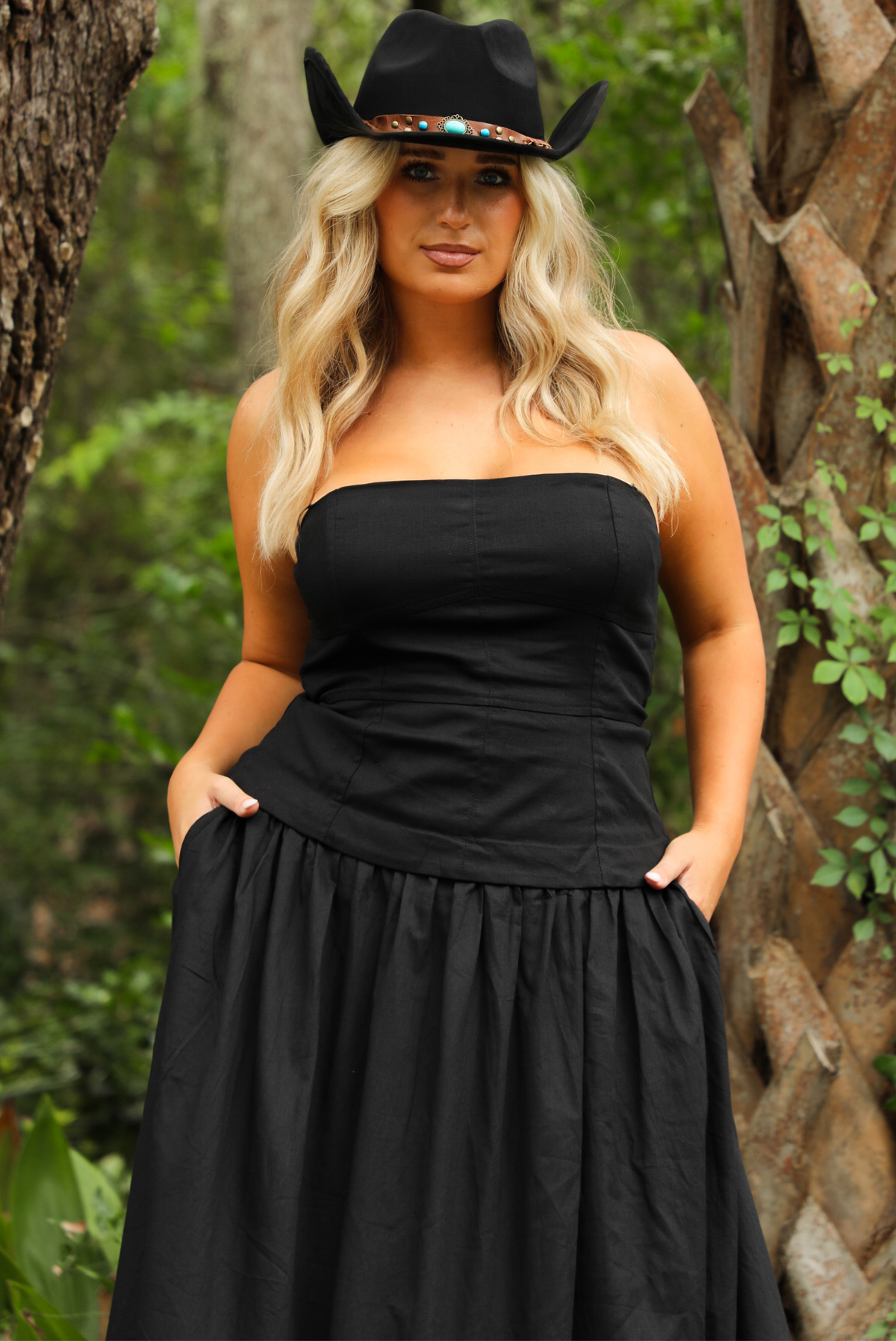 Could Be Midi Dress: Black