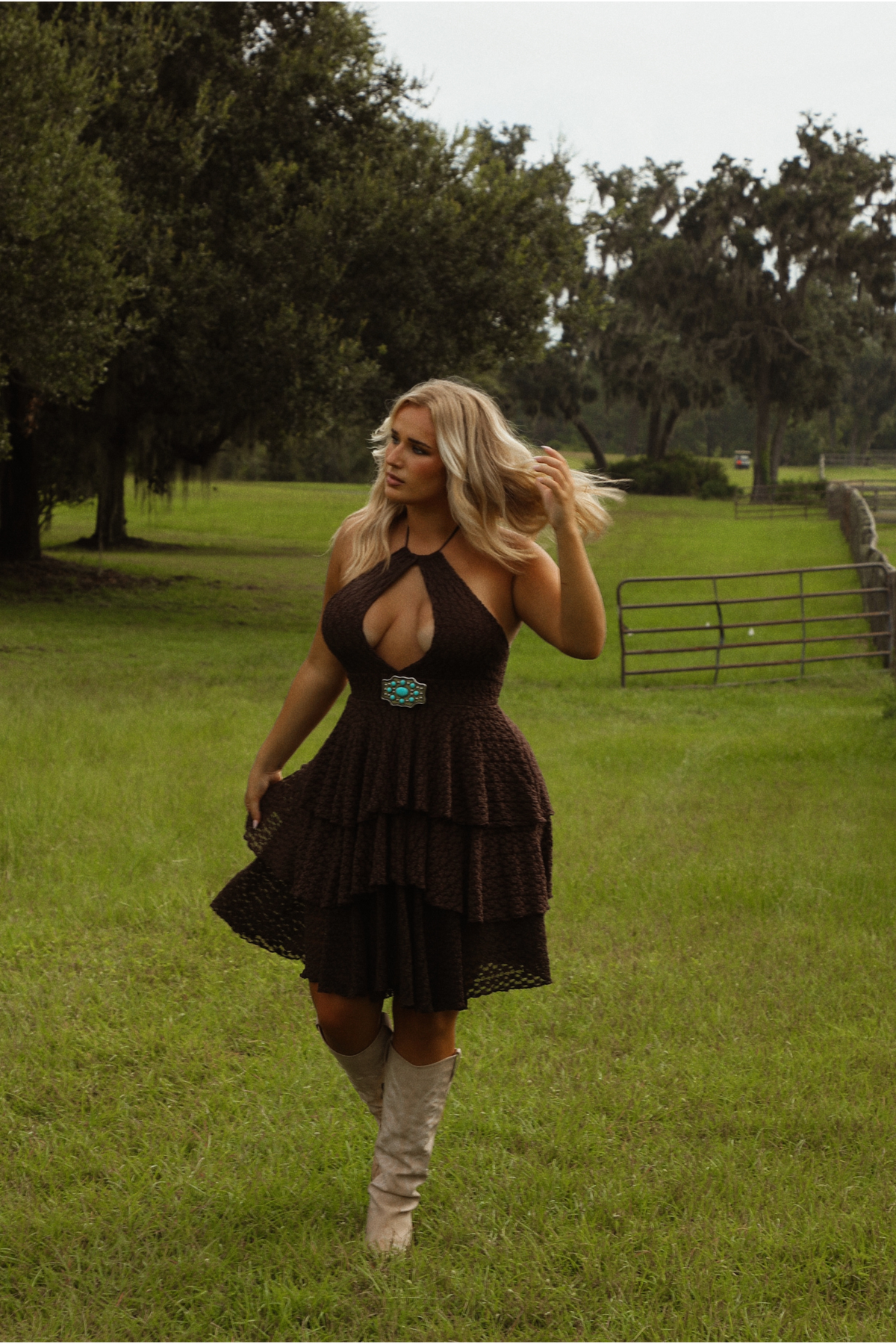 Misunderstood Dress: Brown