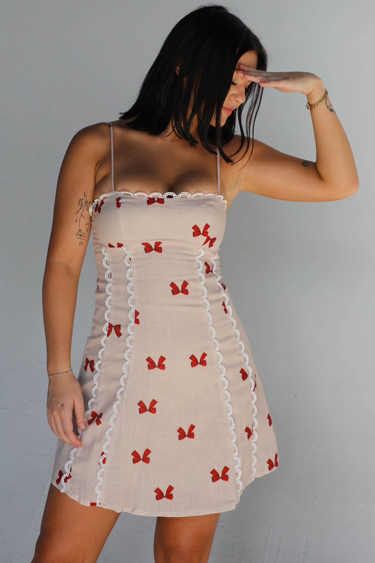 Girls Trip Ready Dress: Taupe/Multi