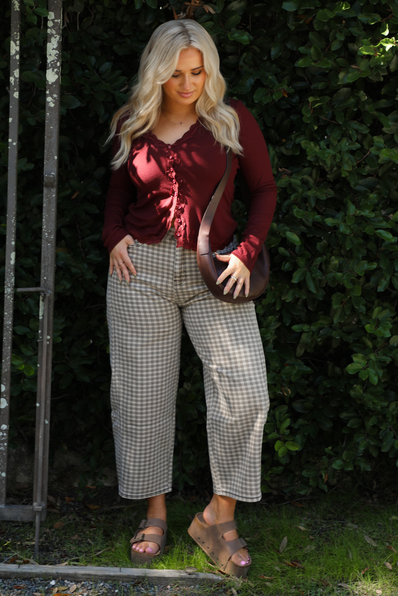 Not So Basic Top: Burgundy