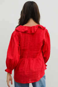 Anything & Everything Blouse: Red