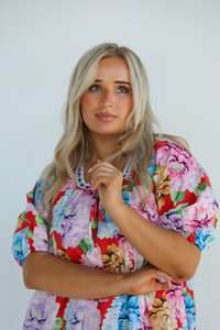 Run Into You Dress: Floral/Multi