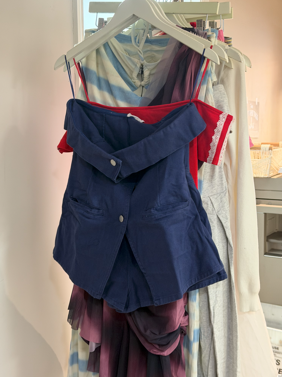 Game Day Romper: Navy