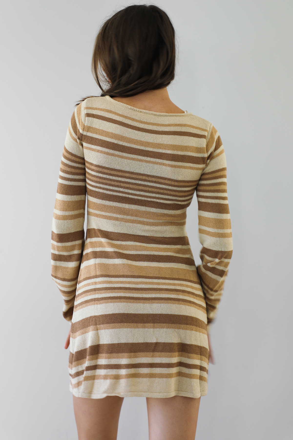 Stay Groovy Dress: Brown/Multi