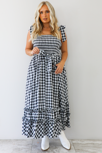 For The Rest Maxi Dress: Black/White