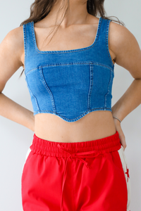 Explore The Unknown Top: Denim