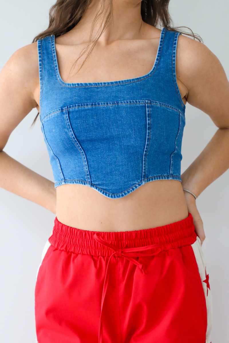 Explore The Unknown Top: Denim
