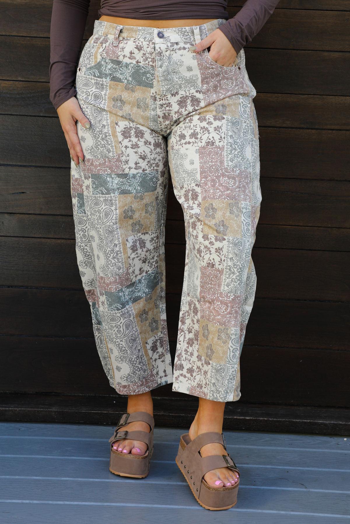 Simple Prints Pants: Paisley/Multi