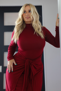 It's Essential Maxi Dress: Burgundy