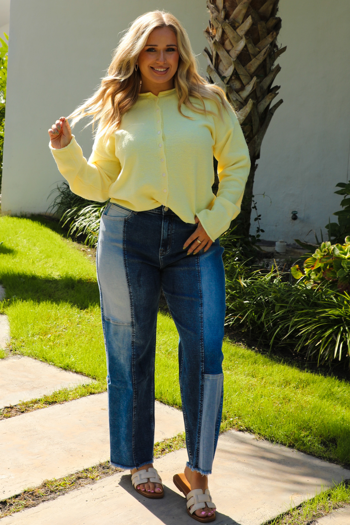 Simply Sweet Cardigan: Pale Yellow