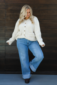 Mountain Bound Cardigan: Ivory