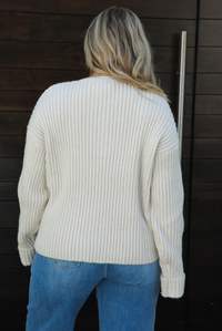 Mountain Bound Cardigan: Ivory