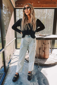Gather Around Sweater: Black/Multi