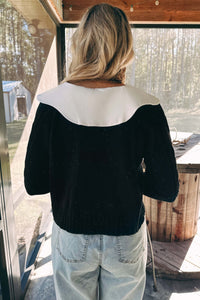 Gather Around Sweater: Black/Multi