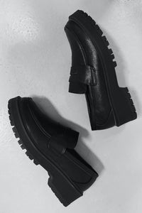 Penny Loafers: Black