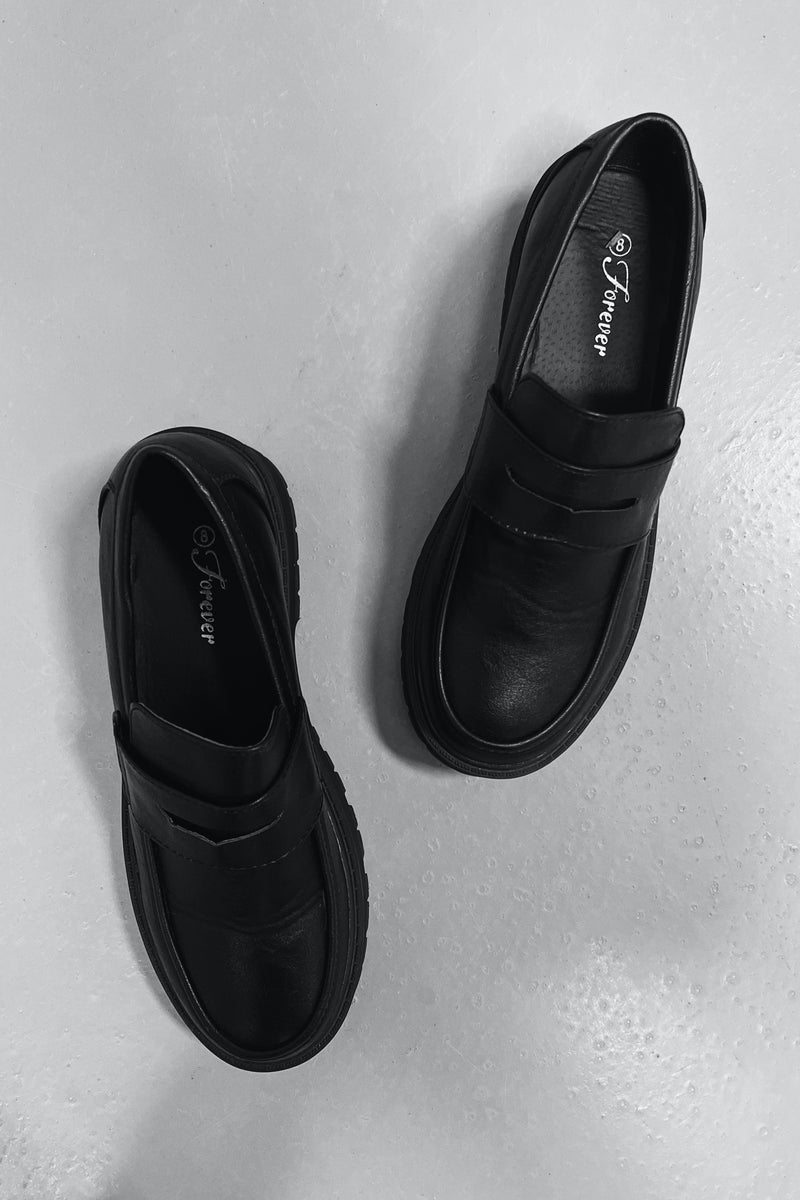 Penny Loafers: Black